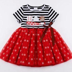 Honeydew Baseball Take Me Out To The Ball Game Dress Size 12M